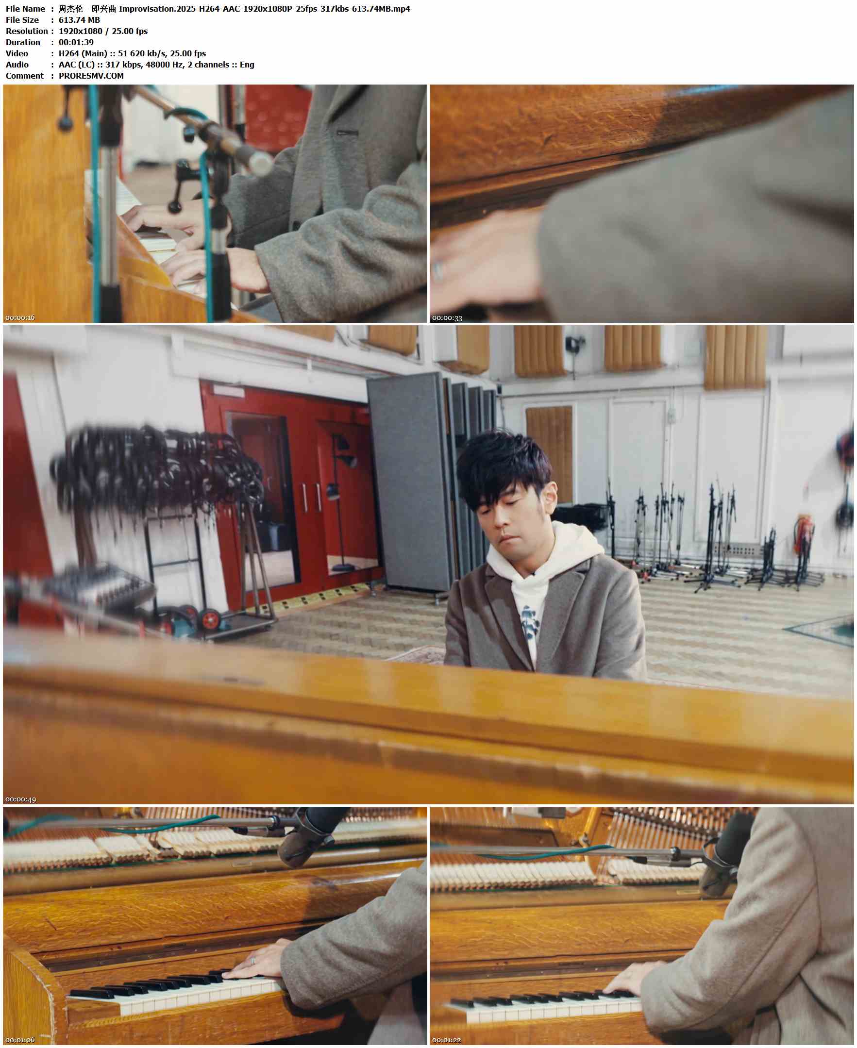 周杰伦 - 即兴曲 Improvisation.2025-H264-AAC-1920x1080P-25fps-317kbs-613.74MB官方MV_高清MV